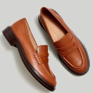 Like New! Madewell The Vernon Loafer - Dried Maple Leather - Size 7